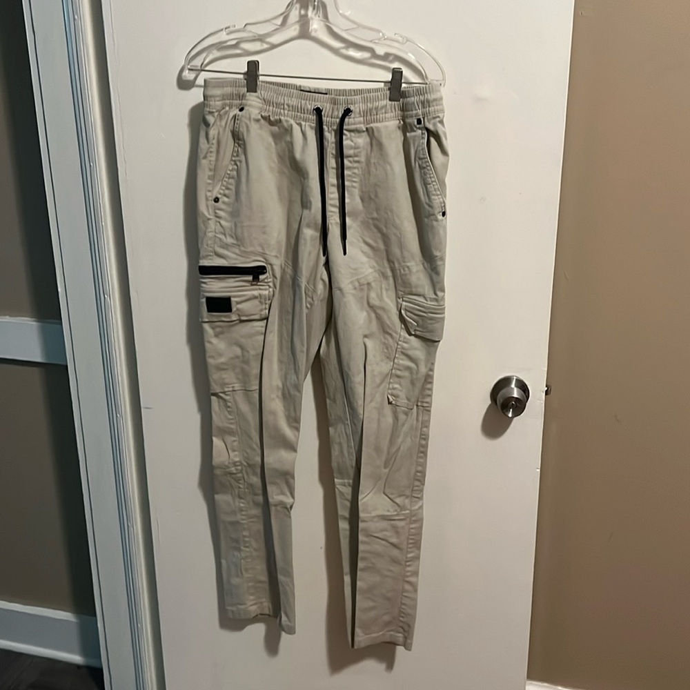 Dogg Supply by Snoop Dogg Men's Pull On Elastic Waist Cargo Pants